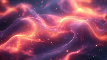 Fototapeta premium Abstract swirling flames of vibrant orange and purple