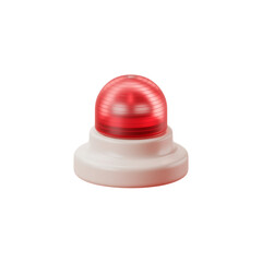 Fototapeta premium Red Beacon Light With White Base warning