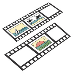 Fototapeta premium Film strip vector design