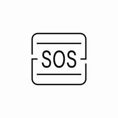 sos help icon sign vector