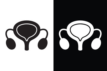 Prostate icon isolated vector icon illustration on white background.