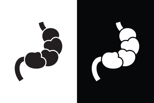 Appendix icon isolated vector icon illustration on white background.