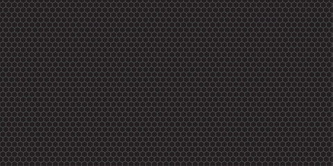 Obraz premium Black carbon fiber texture with a seamless metallic grid pattern for a dark, industrial design