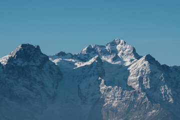 Julian alps view from Dovje, Slovenia