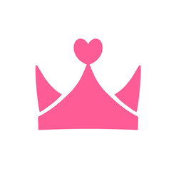 women's day pink crown vector