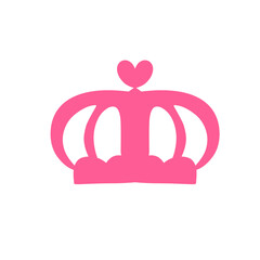 women's day pink crown vector