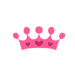women's day pink crown vector © metdi