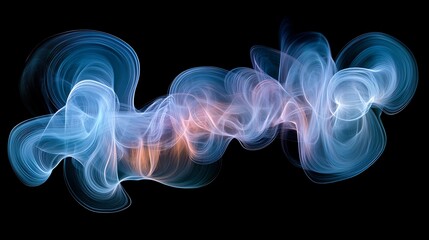 Obraz premium Abstract swirling smoke-like patterns