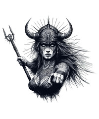 viking warrior shield maiden Valkyrie