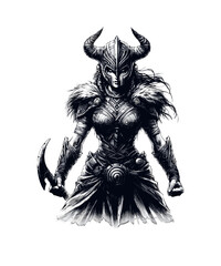 viking warrior shield maiden Valkyrie