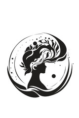 demon, Man, Woman, Tree, Water, Whirlpool, Growth, Branch, Mind, Thoughts, Brain, Feelings, Soul, Intricacy, Chains, Manipulation, Manipulator, Narcissus, Vector, Artwork
