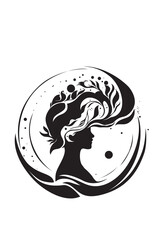 demon, Man, Woman, Tree, Water, Whirlpool, Growth, Branch, Mind, Thoughts, Brain, Feelings, Soul, Intricacy, Chains, Manipulation, Manipulator, Narcissus, Vector, Artwork