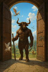  Mighty Minotaur Guards Large