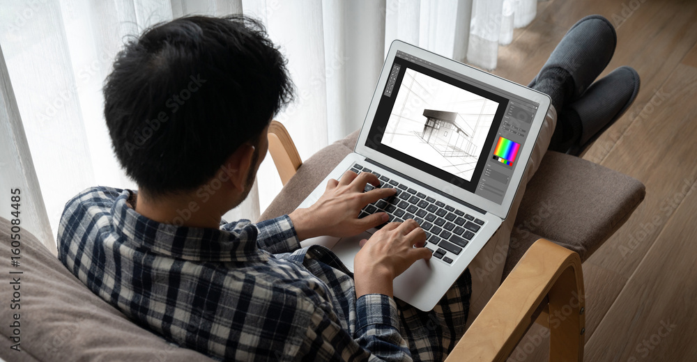 Aufkleber architectural design modish software application for architect business and professional designer