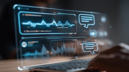 Minimalist Futuristic AI Interface for Modern Tech Solutions