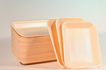 Disposable Foam Trays with Minimal Design