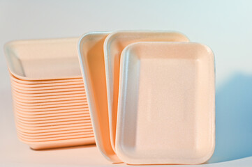 Disposable Foam Trays with Minimal Design