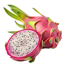 dragon fruit isolated on white background