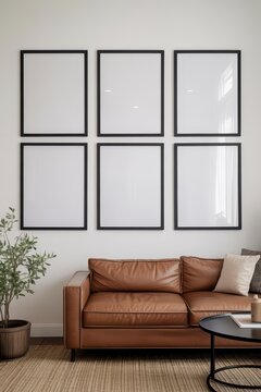 Living Room Poster Mockup Set