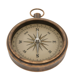 Vintage Compass: Navigational Precision with a Timeless, Rustic Design