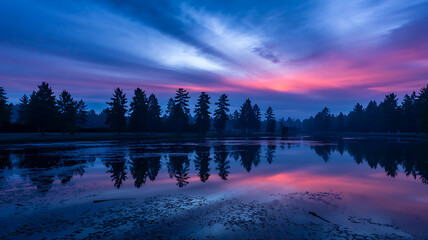 Beautiful lake sunset landscape photography scenic nature reflection wallpaper hd