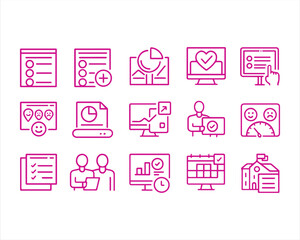 Survey related, pixel perfect, editable stroke, up scalable vector icon 