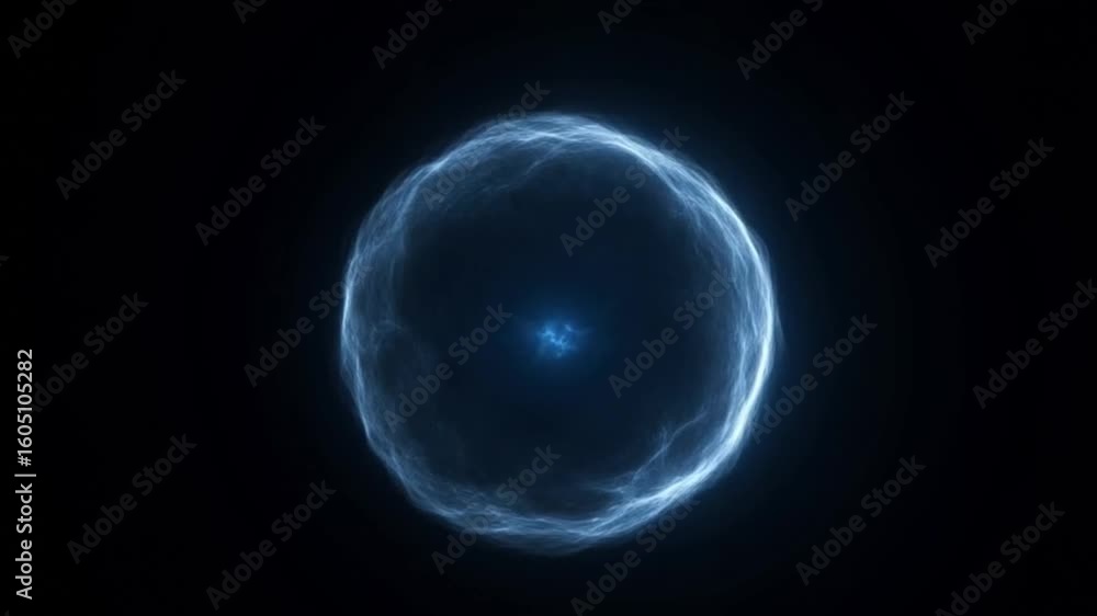 Poster celestial sphere: a captivating digital representation of an ethereal sphere, glowing with an intern