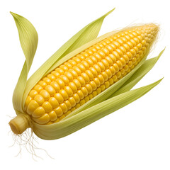 corn on a white background