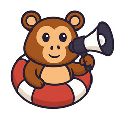bear with megaphone