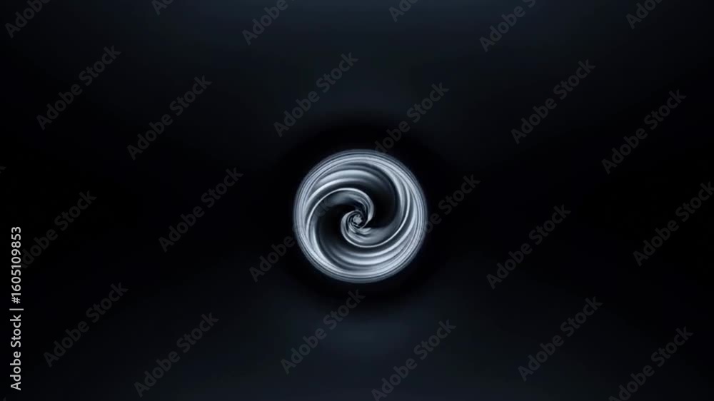 Poster mystical spiral: a captivating image of a mesmerizing spiral shape against a dark background, evokin