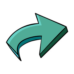 cartoon arrow vector
