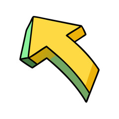 cartoon arrow vector