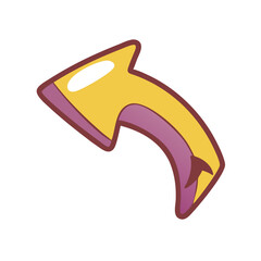 cartoon arrow vector