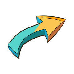 cartoon arrow vector