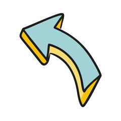 cartoon arrow vector