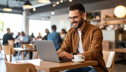 individual work environment, a free-spirited individual model that does its own work on a computer