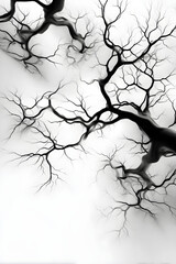 Fototapeta premium Ethereal Blossom: An Abstract Ode to Nature's Fluid Growth and Elegance