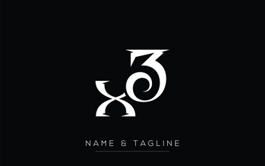 XZ Elegant Monogram Logo Design Featuring Stylized Letters. A sophisticated monogram logo representation showcasing artistic typography with a modern design