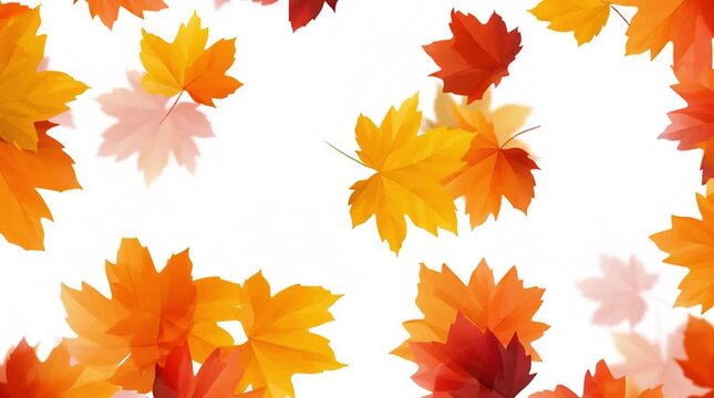 Fall clipart  Colorful fall leaves swirling in air with bright seasonal energy