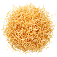Heap of Shredded Yellow Paper Strips