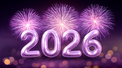 inflatable balloons numbers 2026 with fireworks for the holiday