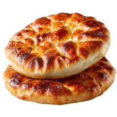 Delicious ramadan pita bread traditional turkish cuisine food item  isolated on transparent background