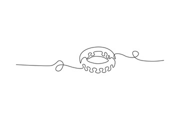 Single-line illustration Geometric shape Simple line art Unique design Minimalist