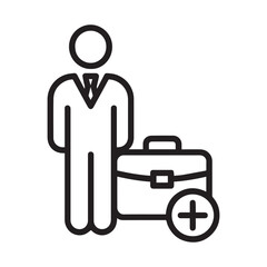Man commuting to work