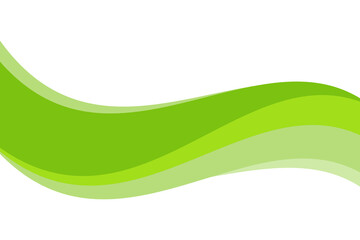 abstract curve green cover background illustration