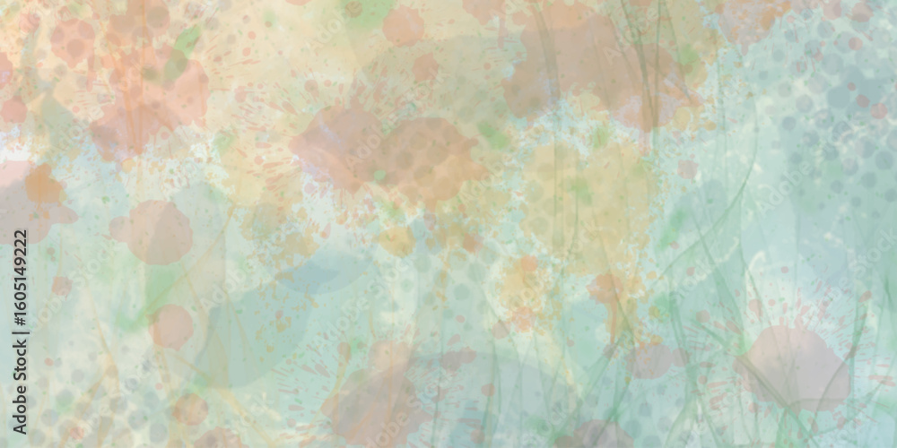 Poster abstract dynamic shape of colorful pattern combination mixes color and design texture watercolor pai