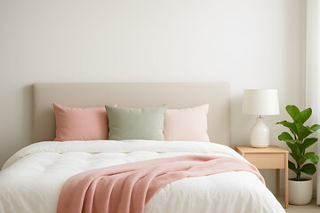 Obraz premium Bedroom design ideas modern minimalist home decor interior inspiration