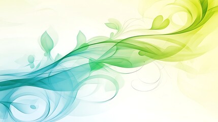 Abstract flowing floral design