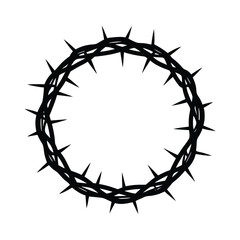 crown of thorns vector illustration