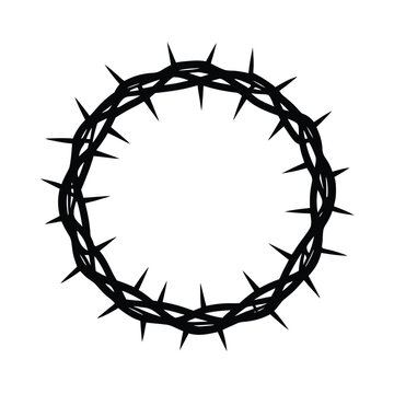 crown of thorns vector illustration